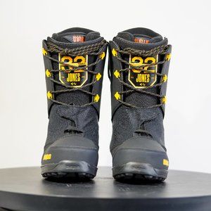 ThirtyTwo Mens Zephyr Jones 18 8105000333974 Gray Yellow Snowboard Boots Size 8M